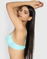 La Senza Beyond Sexy Plunge Gel Padding Bra AQUA SPLASH / 34B